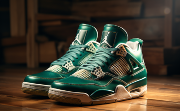 Air Jordan 4 Retro vert : style et confort dans un design iconique