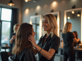 Coiffeur : Comment reconnaître un professionnel de qualité ? Coiffeur souriant dans un salon lumineux et moderne
