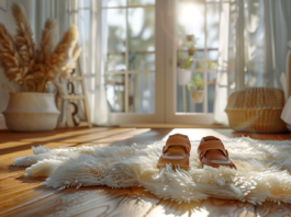 Chaussons en cuir Bibalou pour bébé : confort et style au rendez-vous