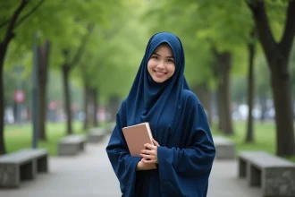 Jilbab illustrant la pudeur et la culture musulmane féminine