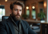 Tendances barbes 2025 : styles, longueur et conseils à adopter ! Homme avec barbe texturée dans un salon moderne