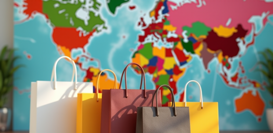 Sacs de luxe de marques célèbres sur un marbre brillant